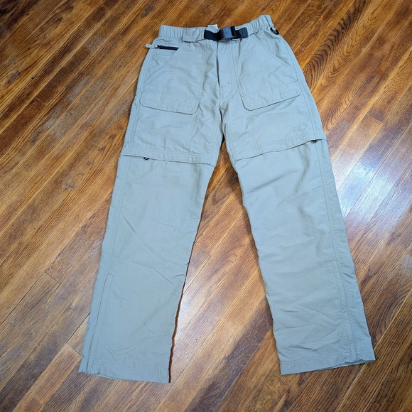 The North Face Pants Mens Small Belted Convertible Cargo Pockets Outdoor Camp - Picture 1 of 8